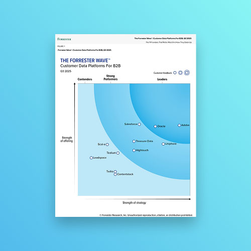The Forrester Wave™: Customer Data Platforms For B2B, Q3 2025