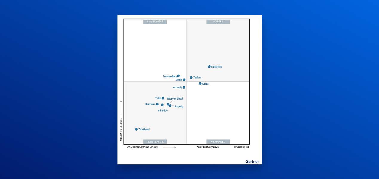 2025 Gartner® Magic Quadrant™ for Customer Data Platforms